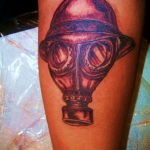 тату противогаз 15.01.2020 №173 -gas mask tattoo- tattoo-photo.ru