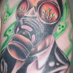 тату противогаз 15.01.2020 №176 -gas mask tattoo- tattoo-photo.ru