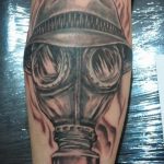 тату противогаз 15.01.2020 №213 -gas mask tattoo- tattoo-photo.ru