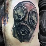 тату противогаз 15.01.2020 №250 -gas mask tattoo- tattoo-photo.ru