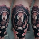 тату противогаз 15.01.2020 №271 -gas mask tattoo- tattoo-photo.ru