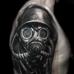 тату противогаз 15.01.2020 №288 -gas mask tattoo- tattoo-photo.ru