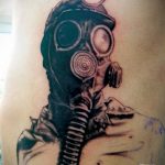 тату противогаз 15.01.2020 №318 -gas mask tattoo- tattoo-photo.ru
