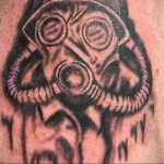 тату противогаз 15.01.2020 №323 -gas mask tattoo- tattoo-photo.ru