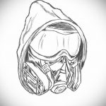 тату противогаз эскиз 15.01.2020 №017 -tattoo gas mask sketches- tattoo-photo.ru