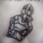 тату противогаз эскиз 15.01.2020 №021 -tattoo gas mask sketches- tattoo-photo.ru