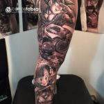 тату рукав аниме 18.01.2020 №009 -anime sleeve tattoo- tattoo-photo.ru