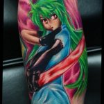 тату рукав аниме 18.01.2020 №010 -anime sleeve tattoo- tattoo-photo.ru