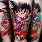 тату рукав аниме 18.01.2020 №016 -anime sleeve tattoo- tattoo-photo.ru