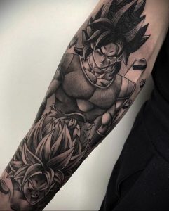 тату рукав аниме 18.01.2020 №020 -anime sleeve tattoo- tattoo-photo.ru