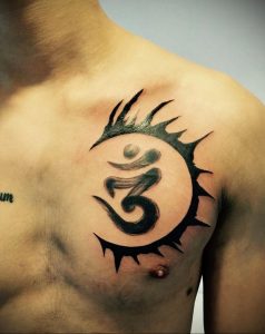 фото вариант символ тату ОМ 08.02.2020 №024 -tattoo om- tattoo-photo.ru
