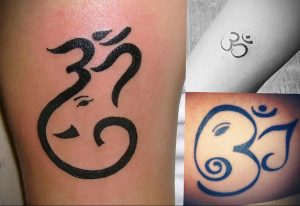 фото пример символ тату ОМ 08.02.2020 №017 -tattoo om- tattoo-photo.ru