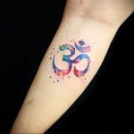 фото пример символ тату ОМ 08.02.2020 №037 -tattoo om- tattoo-photo.ru
