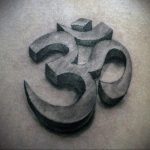 фото пример символ тату ОМ 08.02.2020 №076 -tattoo om- tattoo-photo.ru