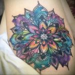 фото пример тату мандала 04.02.2020 №021 -mandala tattoo- tattoo-photo.ru