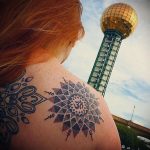 фото пример тату мандала 04.02.2020 №034 -mandala tattoo- tattoo-photo.ru