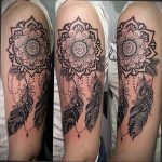 фото пример тату мандала 04.02.2020 №042 -mandala tattoo- tattoo-photo.ru