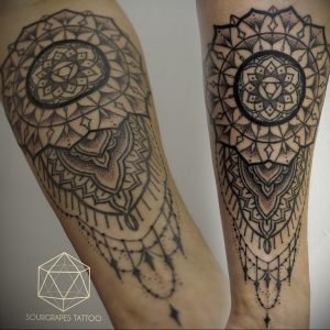 фото пример тату мандала 04.02.2020 №160 -mandala tattoo- tattoo-photo.ru