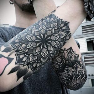 фото пример тату мандала 04.02.2020 №243 -mandala tattoo- tattoo-photo.ru