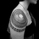 фото пример тату мандала 04.02.2020 №461 -mandala tattoo- tattoo-photo.ru