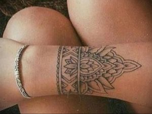 фото тату мандала браслетом 04.02.2020 №023 -mandala tattoo- tattoo-photo.ru