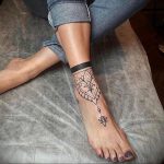 фото тату мандала браслетом 04.02.2020 №033 -mandala tattoo- tattoo-photo.ru