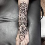 фото тату мандала браслетом 04.02.2020 №035 -mandala tattoo- tattoo-photo.ru