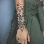 фото тату мандала браслетом 04.02.2020 №046 -mandala tattoo- tattoo-photo.ru