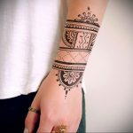 фото тату мандала браслетом 04.02.2020 №051 -mandala tattoo- tattoo-photo.ru