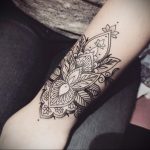 фото тату мандала браслетом 04.02.2020 №057 -mandala tattoo- tattoo-photo.ru