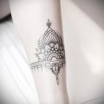 фото тату мандала браслетом 04.02.2020 №062 -mandala tattoo- tattoo-photo.ru