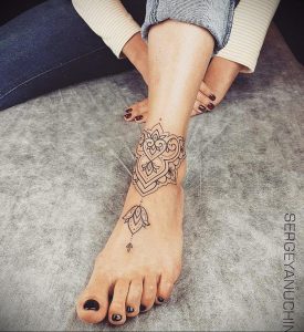 фото тату мандала браслетом 04.02.2020 №066 -mandala tattoo- tattoo-photo.ru