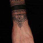 фото тату мандала браслетом 04.02.2020 №068 -mandala tattoo- tattoo-photo.ru