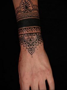 фото тату мандала браслетом 04.02.2020 №068 -mandala tattoo- tattoo-photo.ru