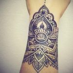 фото тату мандала браслетом 04.02.2020 №079 -mandala tattoo- tattoo-photo.ru