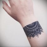 фото тату мандала браслетом 04.02.2020 №093 -mandala tattoo- tattoo-photo.ru