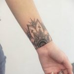 фото тату мандала браслетом 04.02.2020 №096 -mandala tattoo- tattoo-photo.ru