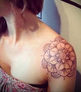 фото тату мандала для девушек 04.02.2020 №027 -mandala tattoo- tattoo-photo.ru