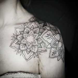 фото тату мандала для девушек 04.02.2020 №032 -mandala tattoo- tattoo-photo.ru