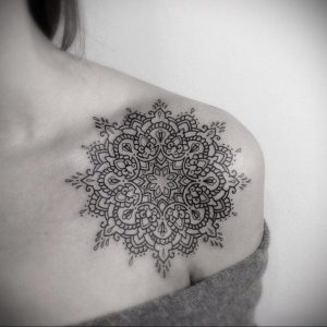 фото тату мандала для девушек 04.02.2020 №038 -mandala tattoo- tattoo-photo.ru