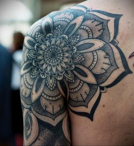 фото тату мандала для девушек 04.02.2020 №044 -mandala tattoo- tattoo-photo.ru