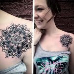 фото тату мандала для девушек 04.02.2020 №197 -mandala tattoo- tattoo-photo.ru