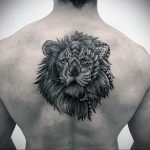 фото тату мандала и лев 04.02.2020 №059 -mandala tattoo- tattoo-photo.ru