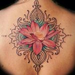 фото тату мандала и цветы 04.02.2020 №005 -mandala tattoo- tattoo-photo.ru