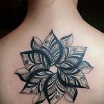 фото тату мандала и цветы 04.02.2020 №035 -mandala tattoo- tattoo-photo.ru