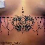 фото тату мандала на груди 04.02.2020 №003 -mandala tattoo- tattoo-photo.ru