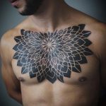 фото тату мандала на груди 04.02.2020 №030 -mandala tattoo- tattoo-photo.ru