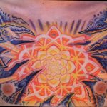 фото тату мандала на груди 04.02.2020 №047 -mandala tattoo- tattoo-photo.ru