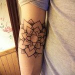 фото тату мандала на локте 04.02.2020 №005 -mandala tattoo- tattoo-photo.ru