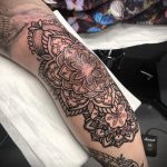 фото тату мандала на локте 04.02.2020 №030 -mandala tattoo- tattoo-photo.ru